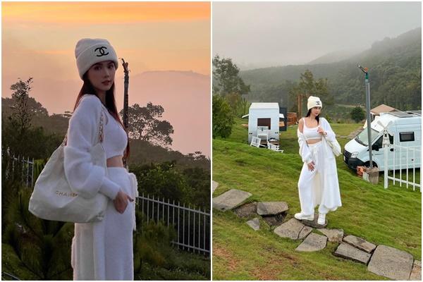 Ngọc Trinh check-in trước biển, netizen mỉa mai: Lại mua hả chị?-8