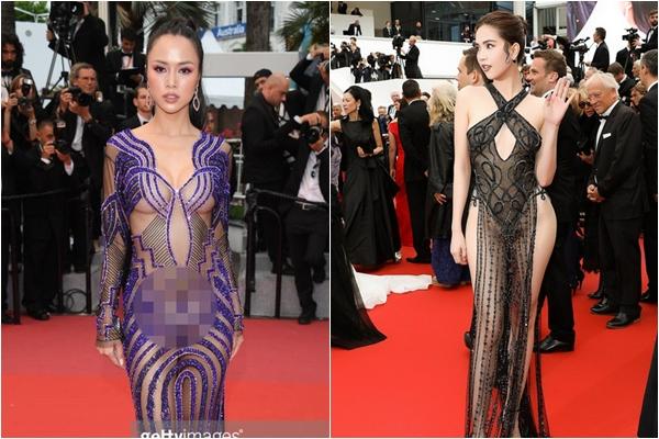 When Vietnamese stars go to Cannes: Vu Ngoc Anh and Ngoc Trinh are all ridiculous