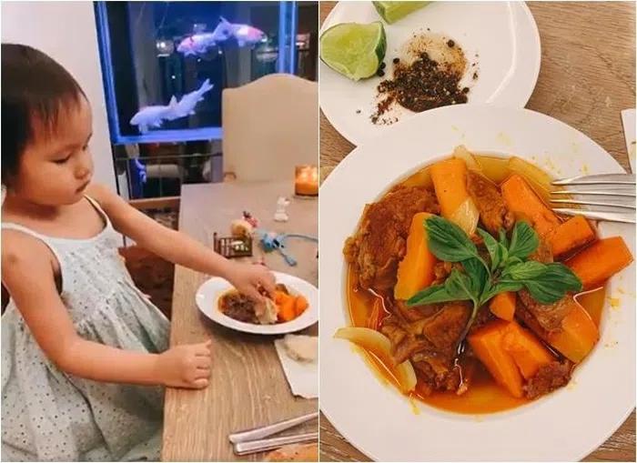 Rich man Duc An cooks, his daughter sitting next to him gets rude comments-11