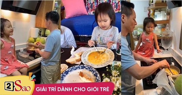 Giant Duc An cooks, his daughter sitting next to him suddenly gets rude comments
