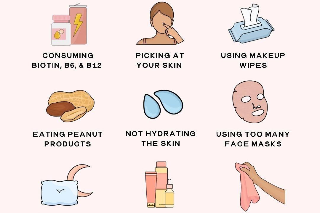 Habits make acne skin worse