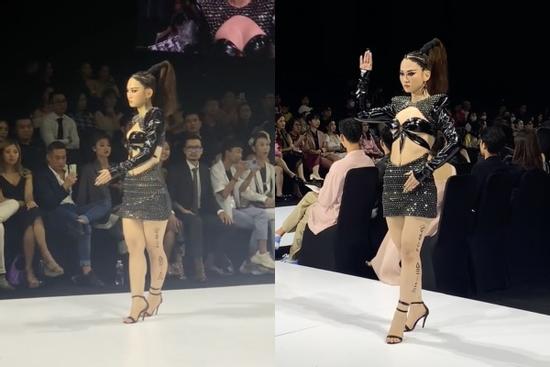 Tiktoker Lê Bống bị chê tạo nét 'ô dề' như 'gà Đông Tảo' khi catwalk