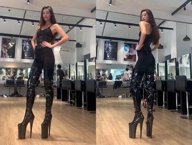 Những đôi giày cà kheo siêu khủng: Hòa Minzy ăn gian thêm 30cm-6