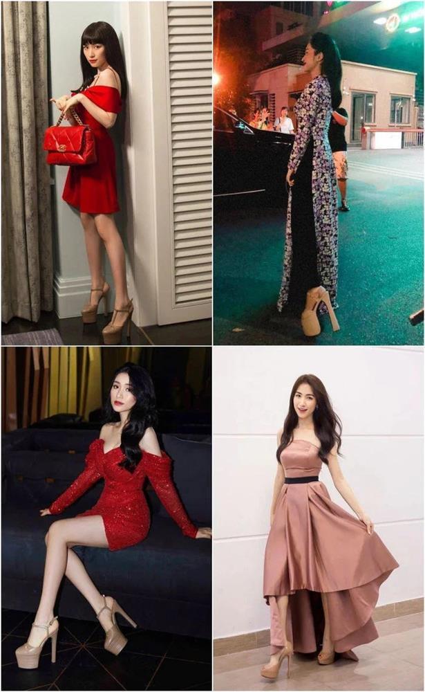 Những đôi giày cà kheo siêu khủng: Hòa Minzy ăn gian thêm 30cm-7