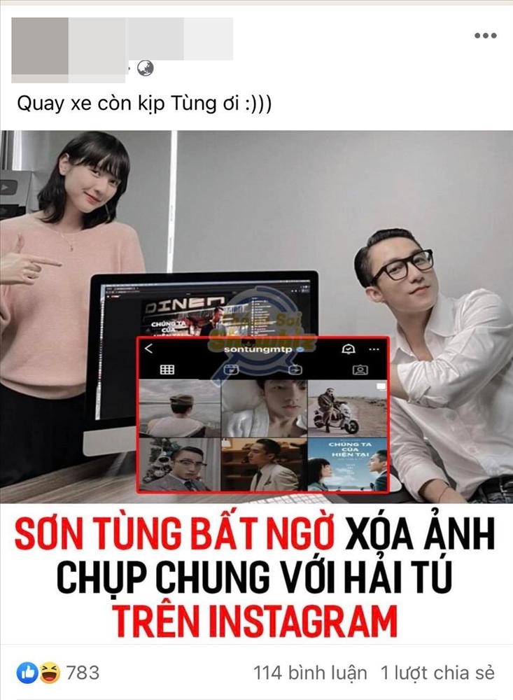 Is it true that Son Tung deleted a photo taken with Hai Tu because of a change?-4