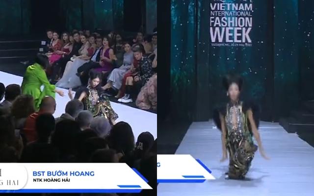 Diệp Bảo Ngọc liên tục ngã dúi dụi trên sàn diễn, nhìn mà xót-9