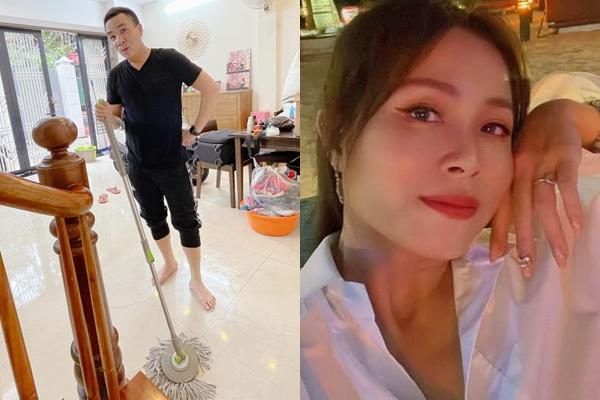 MC Hoang Linh was drunk and asked her husband to go to the bar