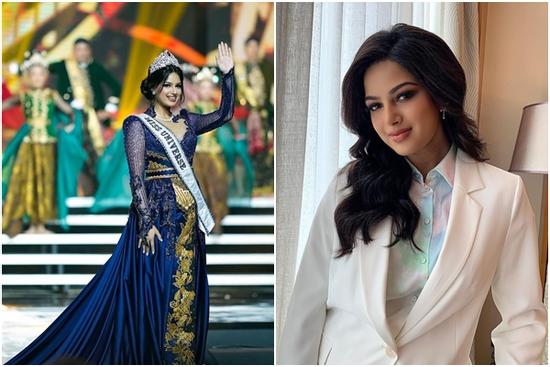 Miss Universe 2021 gây sốt với vòng eo bé tí sau thời gian dài phát tướng