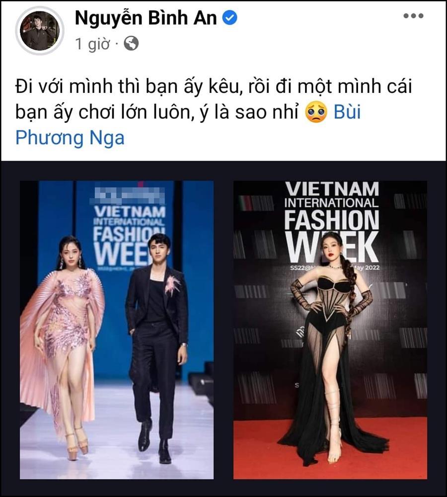 Binh An was bewildered - turned on his back when Phuong Nga wore open clothes on the red carpet-1