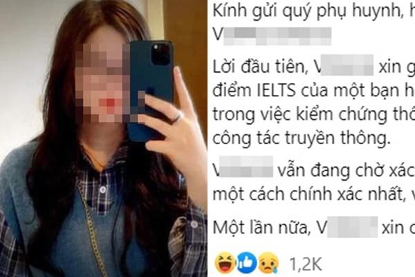 The female student was exposed to getting 9 IELTS is a bad score