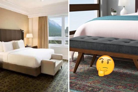 Khách sạn cao cấp thường có ghế cuối giường, đâu chỉ để trang trí