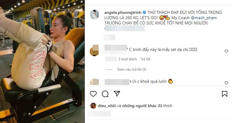 Gymer xịn cũng ngả mũ nhìn Angela Phương Trinh nâng tạ 260kg-1
