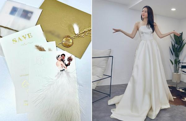 Rỏ rỉ thiệp cưới Minh Hằng, lộ luôn mặt hôn phu đại gia-1