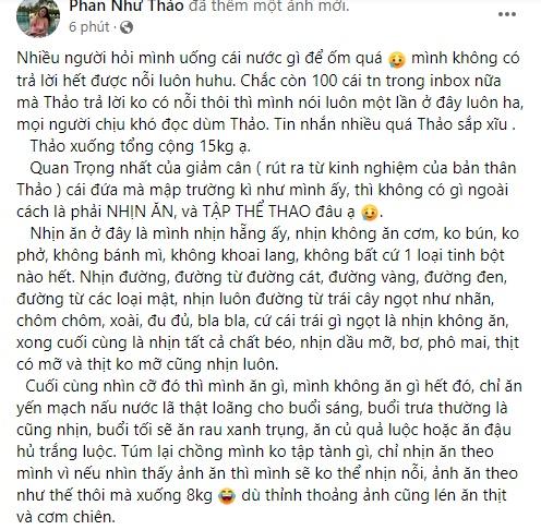 Phan Nhu Thao lost 15kg, the rich husband also lost no brakes-3