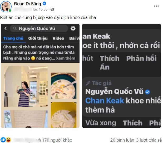 Đoàn Di Băng ăn chè cũng cúng thần phây, anh xã bị netizens chỉnh-3