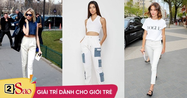 6 recipes to mix clothes with white pants to work and go out