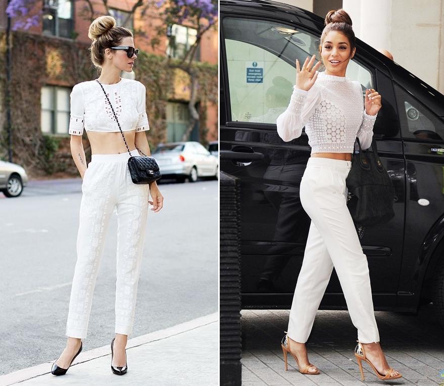 6 recipes to mix clothes with white pants to go to work and go out-2