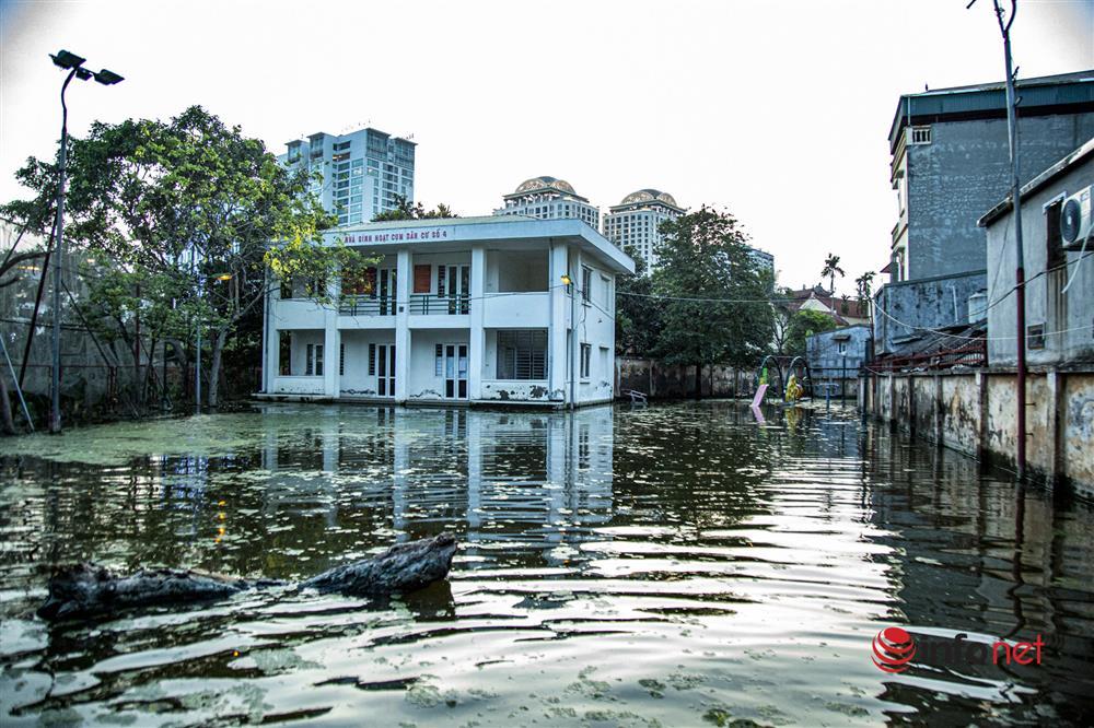 Hàng trăm hộ dân sống giữa Thủ đô vẫn bị ngập lụt, sắm thuyền để đi-10