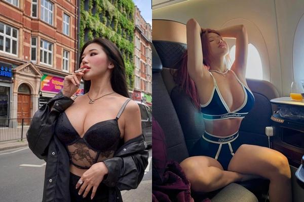 Taiwanese beauty was criticized for wearing a shirt like underwear on an airplane