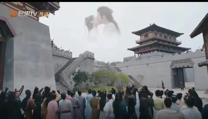 Phim cổ trang Trung Quốc bị chê cười vì có màn hình LED hiện đại-1