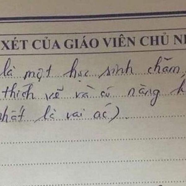 Cô giáo để lại lời phê bá đạo, phụ huynh cười ra nước mắt-1