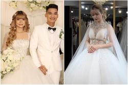 Bất ngờ với giá 2 bộ váy cưới giúp bà xã Mạc Văn Khoa hóa công chúa