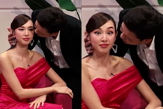 Trường Giang 'thơm trộm' Thùy Tiên khiến dân mạng nổi cáu