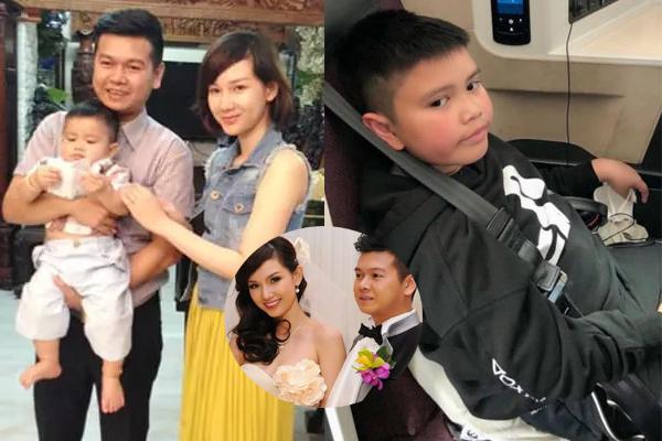 MC Quynh Chi’s rich ex-husband shows off a photo of his tall son