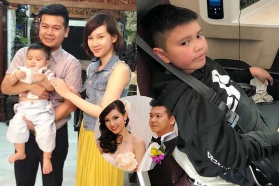 Chồng cũ đại gia của MC Quỳnh Chi khoe ảnh con trai cao lớn