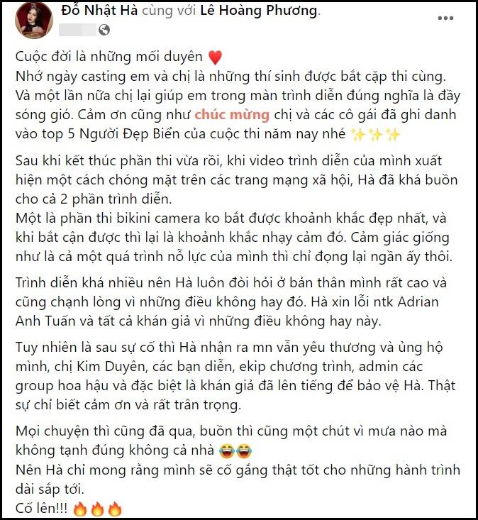 Đỗ Nhật Hà xin lỗi vì lộ ngực tại Hoa hậu Hoàn vũ Việt Nam-6