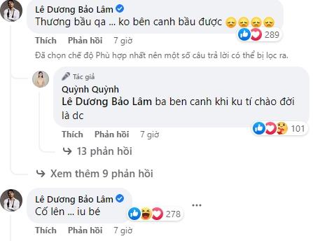 Le Duong Bao Lam's wife revealed the pain of being pregnant for the 3-4th time