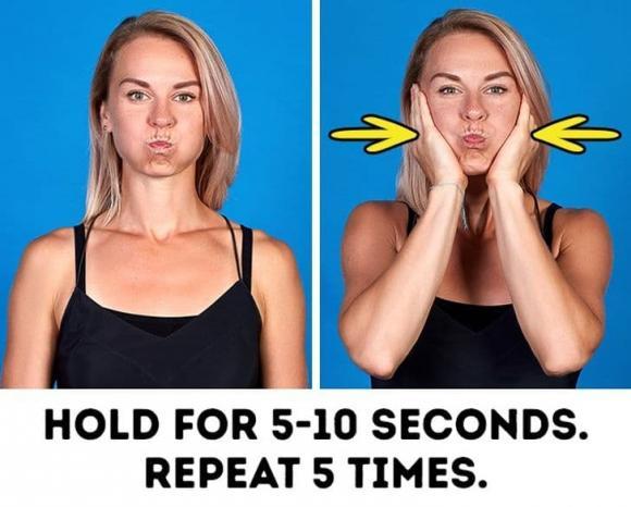8 exercises to slim the face without spa or cutlery-5