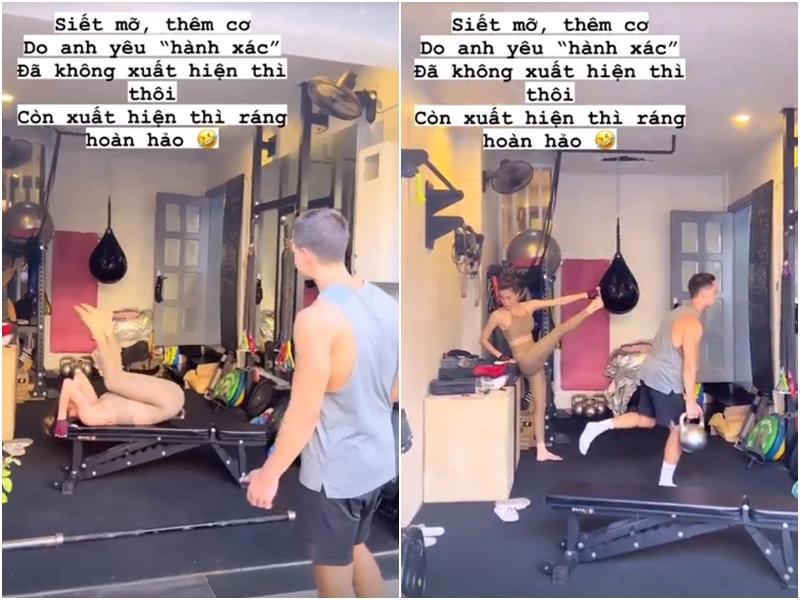 Hà Hồ khoe clip bị anh yêu Kim Lý hành xác tới bến-1