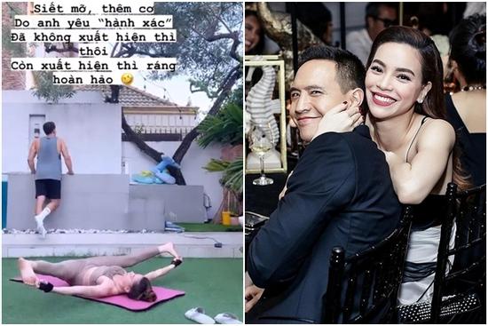 Hà Hồ khoe clip bị 'anh yêu' Kim Lý 'hành xác' tới bến