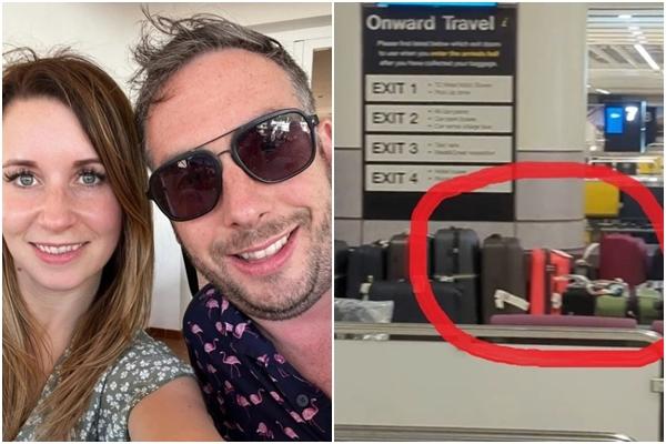 Traveling lost 7 suitcases, the girl was shocked to see them appear on TV