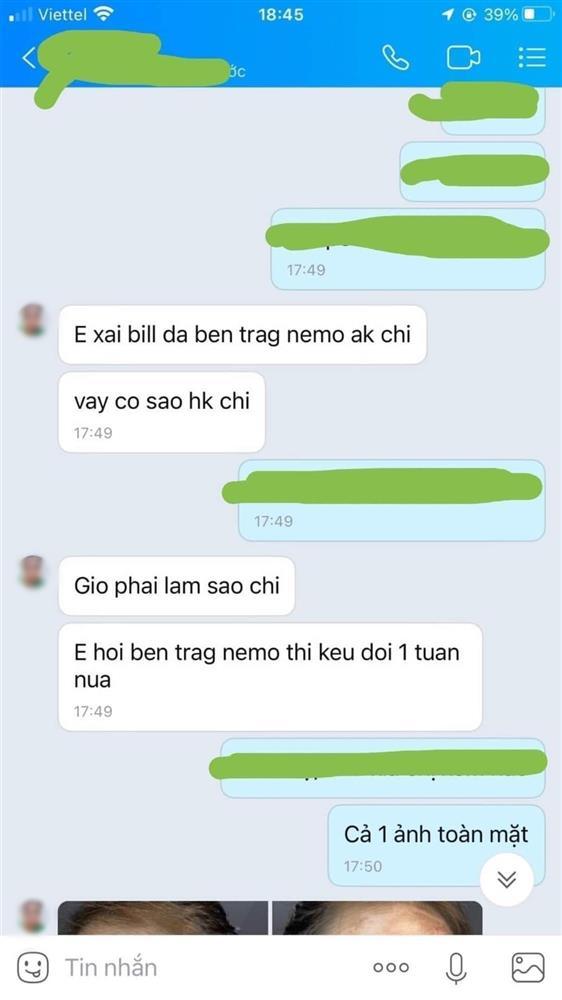 Cô gái như bỏng nặng khi dùng sản phẩm giống Trang Nemo-2