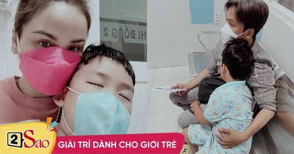 Diem Huong – Quang Huy took her child to the hospital amid rumors of her private life
