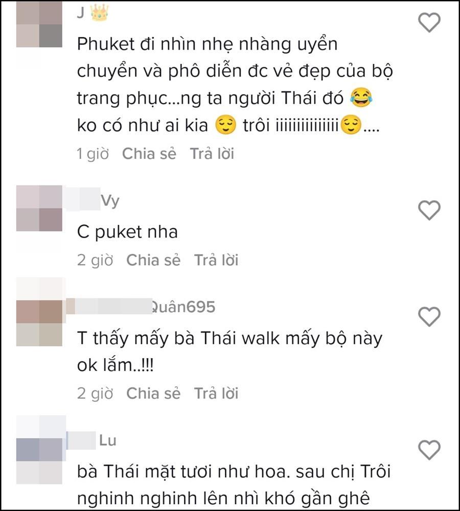 Diễn chung áo dài, Vũ Thu Phương bị chê thua xa hoa hậu Thái-7