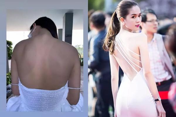 Ngoc Trinh shows off her bare back but she’s not as hot as before