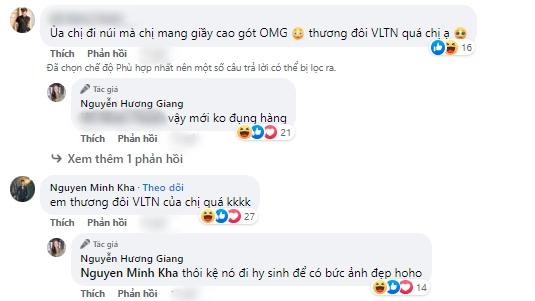 Huong Giang wears high heels to climb the mountain, Matt Liu's comment causes fever-5