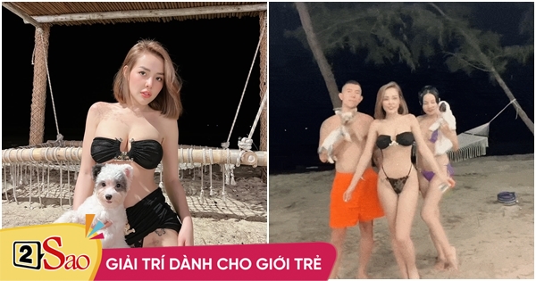 Ngan 98 used underwear instead of bikinis, and lifted her skirts