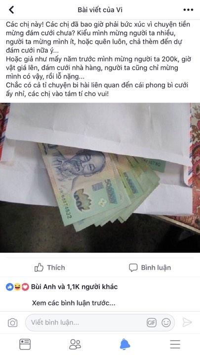 Dân mạng tranh cãi việc đi phong bì đám cưới với giá sàn 300k-11
