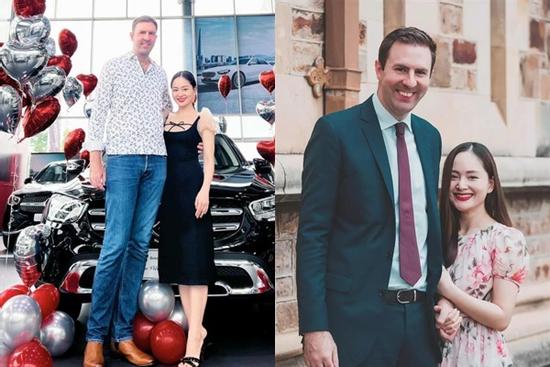 Chồng Tây 2m 'nuốt chửng' Lan Phương với đôi chân dài khủng