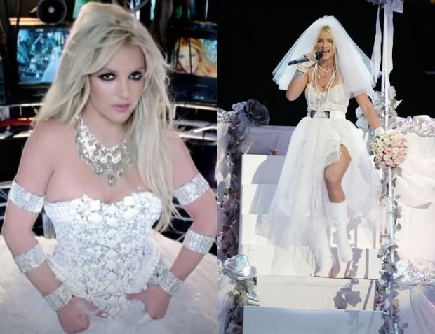Đám cưới Britney Spears: Cô dâu diện váy Versace, hôn Madonna gây sốc-2