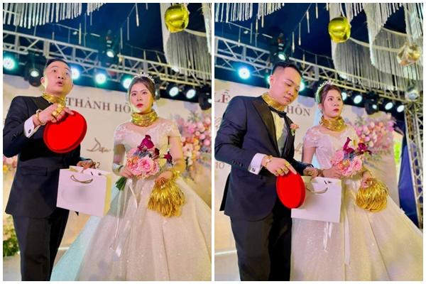 Cô dâu đeo vàng trĩu cổ, nhận 5 tỉ đồng trong ngày lễ nạp tài-4