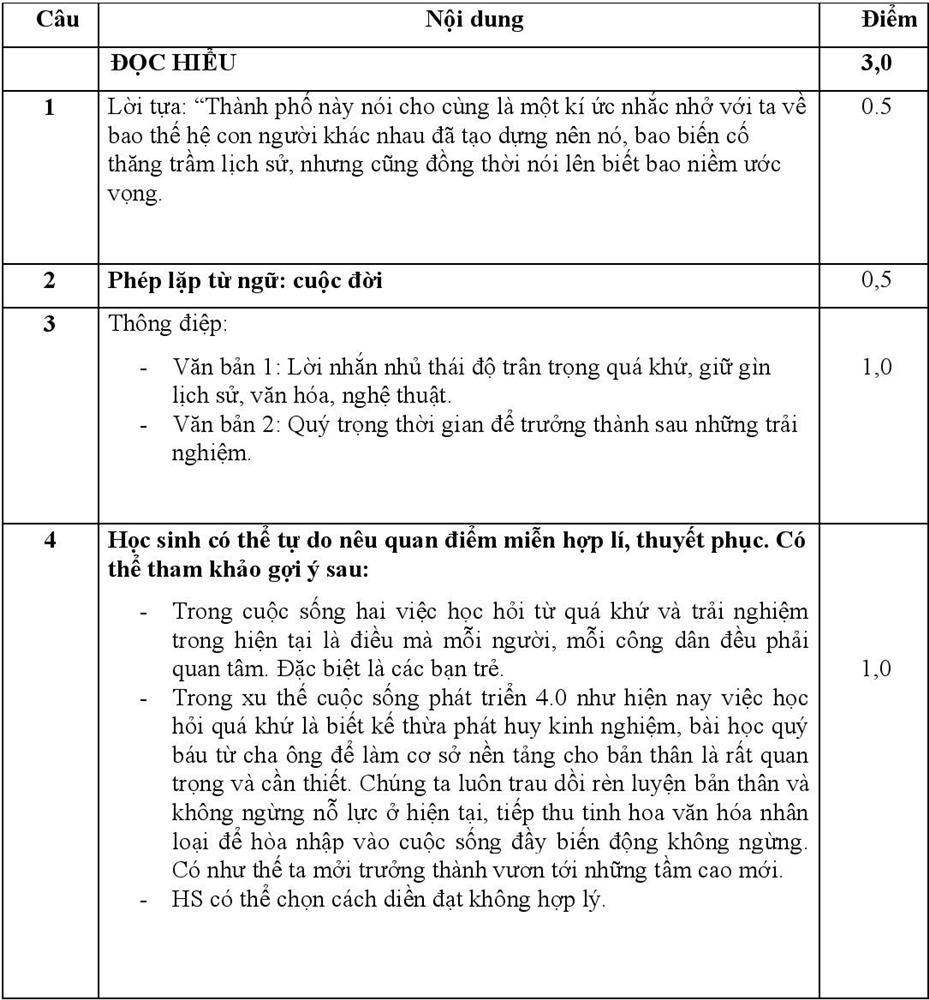 Đề thi và gợi ý đáp án môn Ngữ văn vào lớp 10 ở TP.HCM-3
