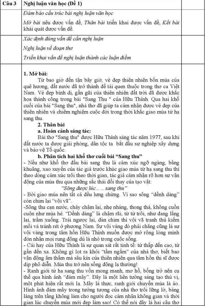 Đề thi và gợi ý đáp án môn Ngữ văn vào lớp 10 ở TP.HCM-6