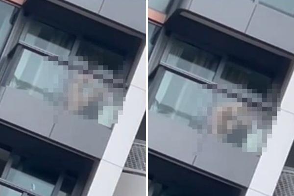 Cặp đôi mây mưa trước ban công, nữ chính bị bắt giam điều tra-1