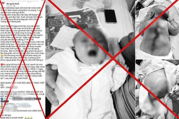 Cảnh báo chiêu trò giả mạo kêu gọi hỗ trợ bệnh nhi khó khăn-1