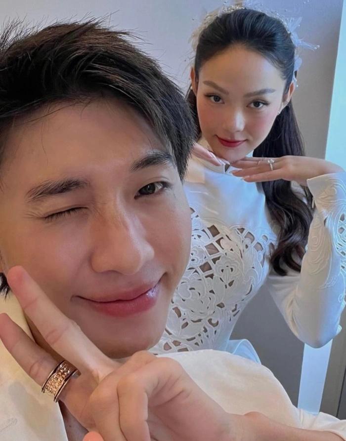 Cô dâu Minh Hằng diện áo dài xuyên thấu khoe visual đẹp không tì vết-2